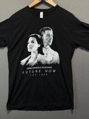Nick Jonas Demi Lovato Shirt, Band tee Future Now Tour Music Tee